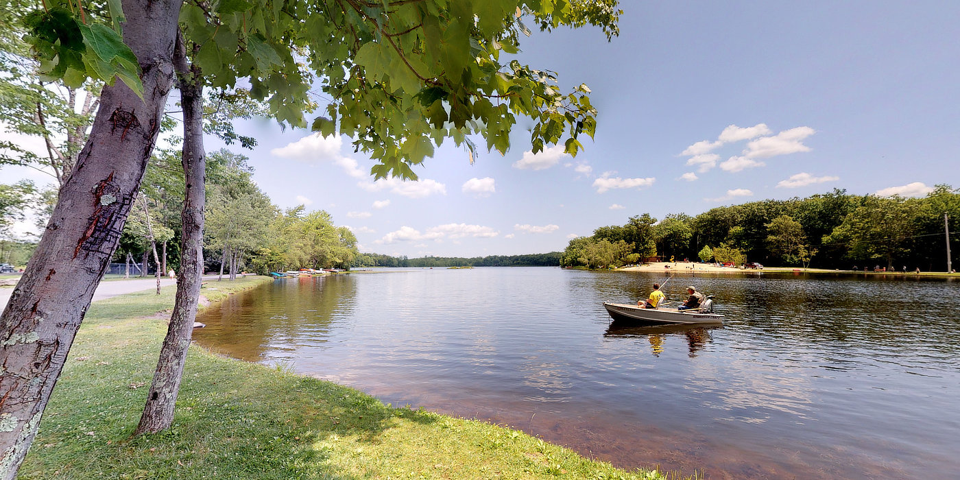 Fishing Boat on Lake